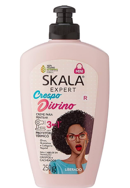 Tratamiento Capilar 3 en 1 Skala Brasil Crespo Divino 250 g