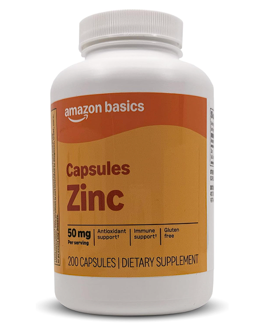 Cápsulas de zinc, 50 mg