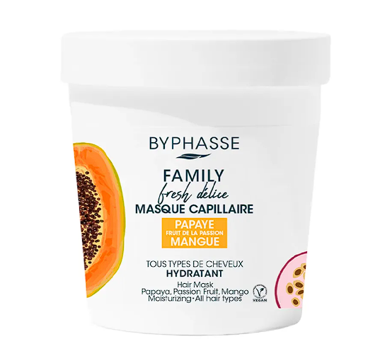 Mascarilla Capilar Family Fresh Delice Papaya, Fruta de la Pasión y Mango 250 ml