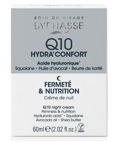 Crema Facial de Noche Byphasse Q10 Hydra'Confort 60 ml