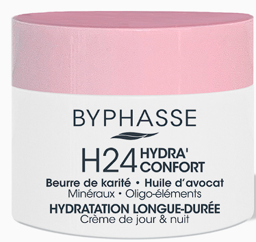 Crema Facial Byphasse H24 Hydra'Confort Día y Noche 60 ml