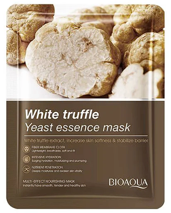 Mascarilla Facial Hidratante BIOAQUA Trufa Blanca y Esencia de Levadura 30 g
