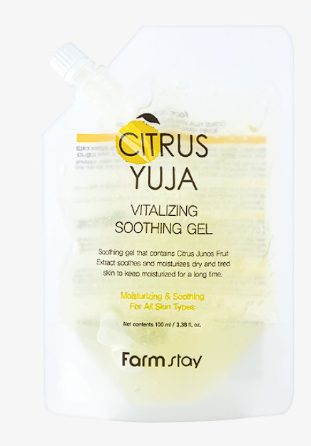Gel Facial Hidratante Farmstay Citrus Yuzu Revitalizante 100 ml