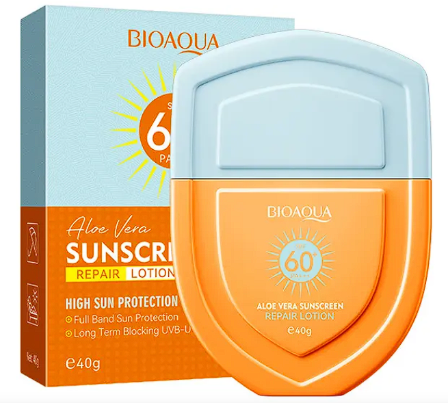 Protector Solar Hidratante BIOAQUA Aloe Vera SPF 60+ 40 g