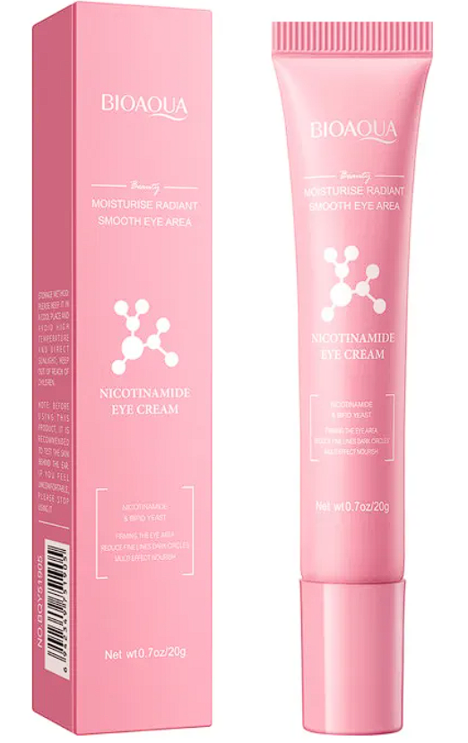Crema de Ojos con Nicotinamida BIOAQUA 20g – Hidratante y Anti Ojeras