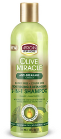 Shampoo y Acondicionador 2 en 1 African Pride Olive Miracle 355ml