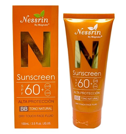 Protector Solar Facial Nessrin SPF 60+ UVB/UVA