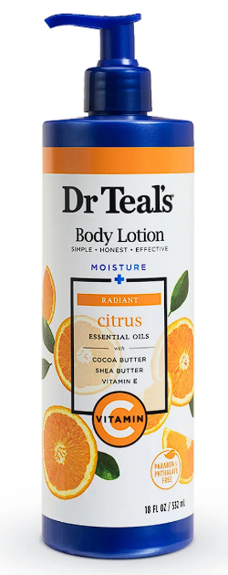 Loción Corporal Hidratante Radiant Citrus Dr Teal’s 532ml